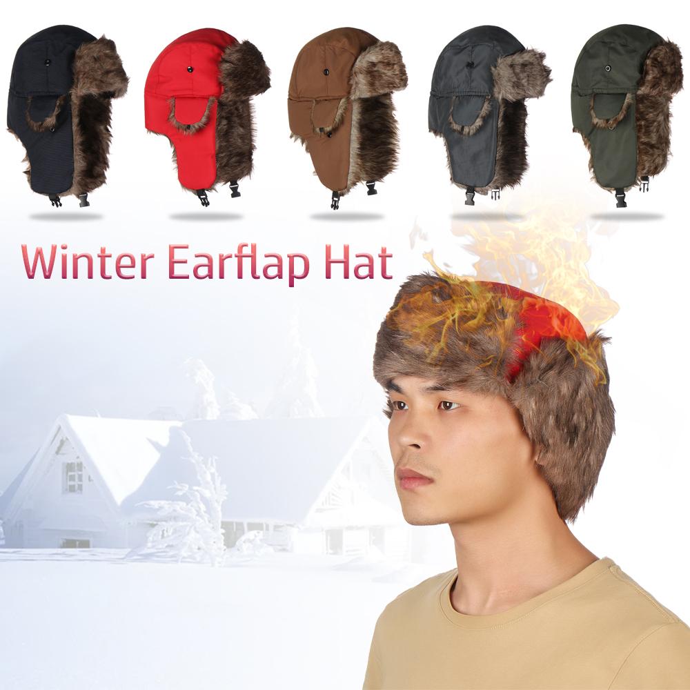 고품질 귀덮개 트래퍼 겨울 모자 캐주얼 러시아 우샨카  - Winter Trapper Hat 리뷰 및 가격