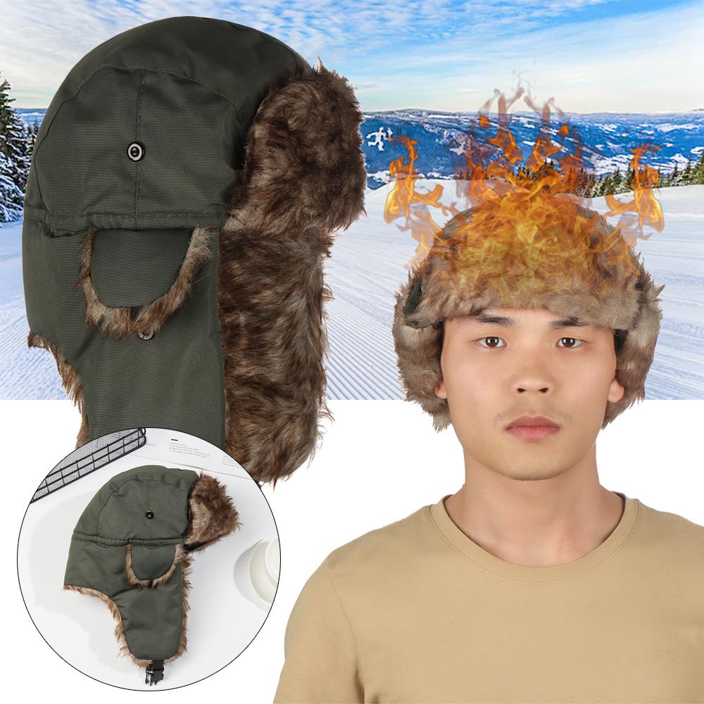 고품질 귀덮개 트래퍼 겨울 모자 캐주얼 러시아 우샨카  - Winter Trapper Hat 리뷰 및 가격