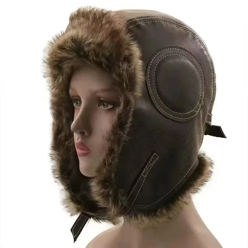 가죽 스노우윈트 캡 귀덮개 방풍 따뜻한 레이펑 모자 겨 - Winter Trapper Hat 리뷰 및 가격