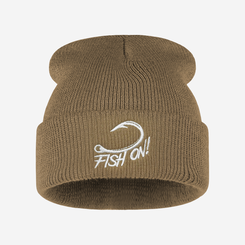 야외 낚시꾼을 위한 자수 비니, 낚시 바늘 장식 니트  - Beanie Cuffed Knit 리뷰 및 가격